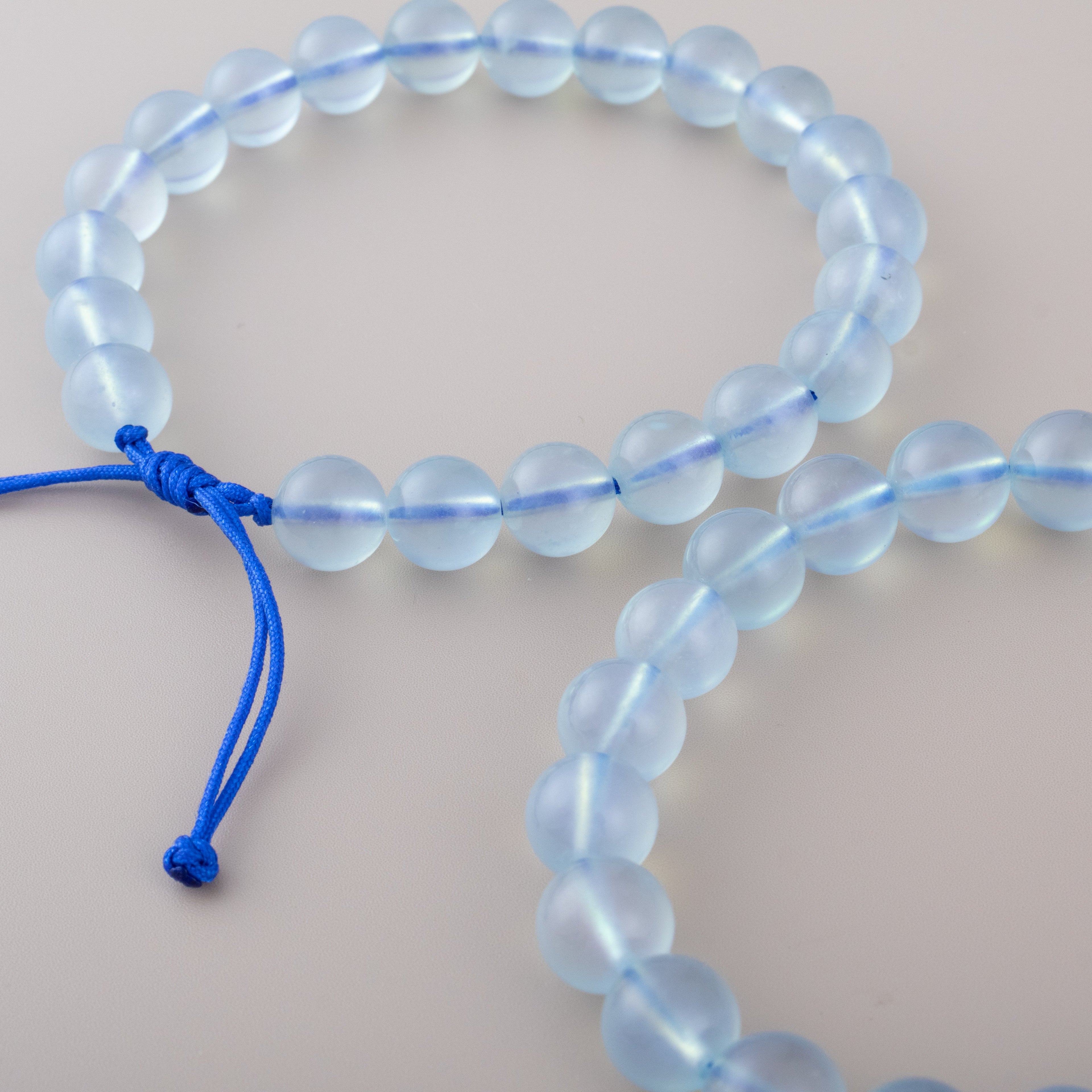Acquamarine Beaded Bracelets 8mm 9mm