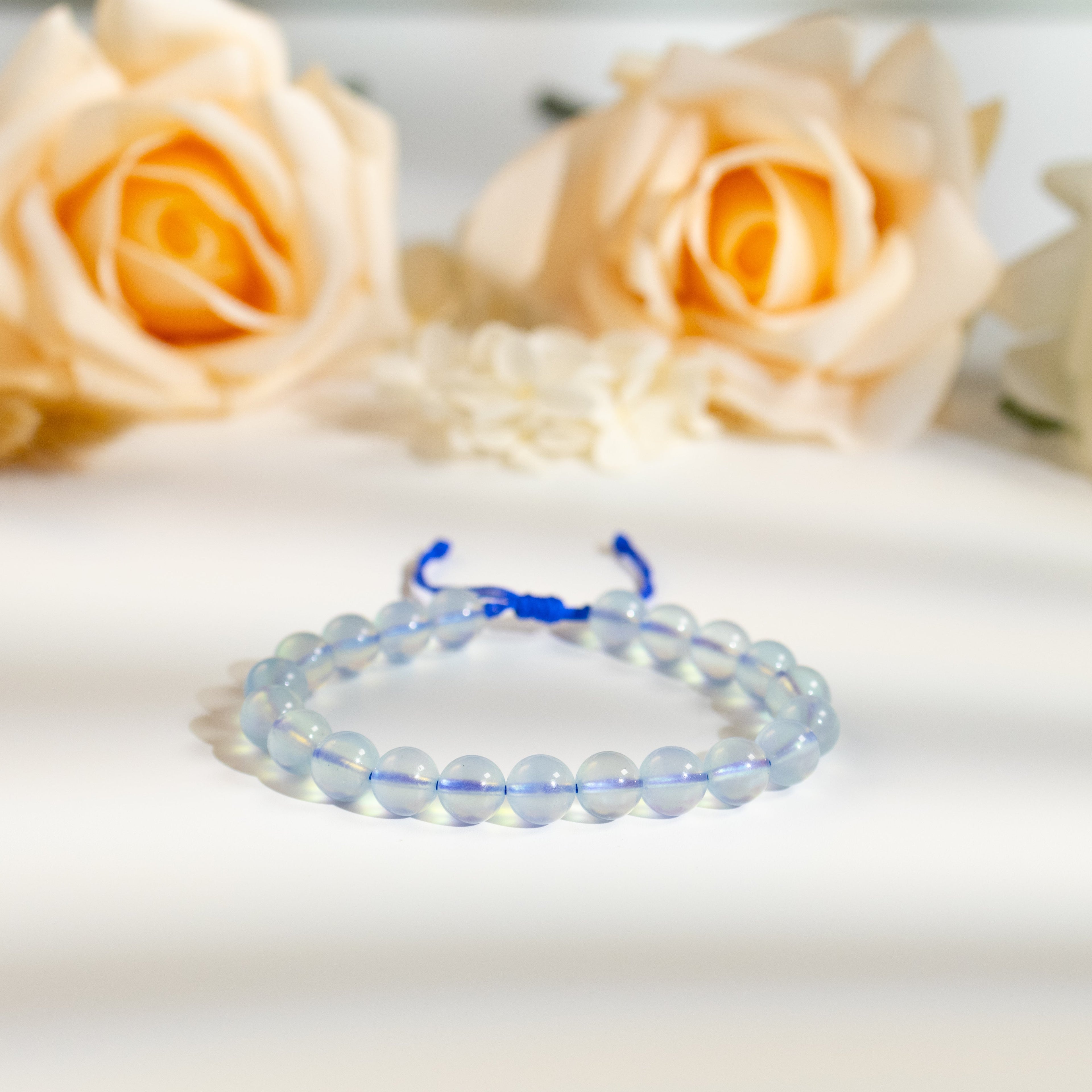Acquamarine Beaded Bracelets 8mm 9mm