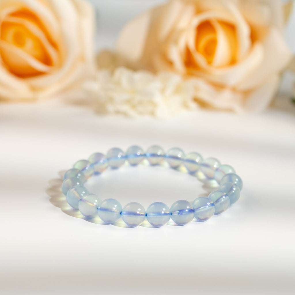Acquamarine Beaded Bracelets 8mm 9mm