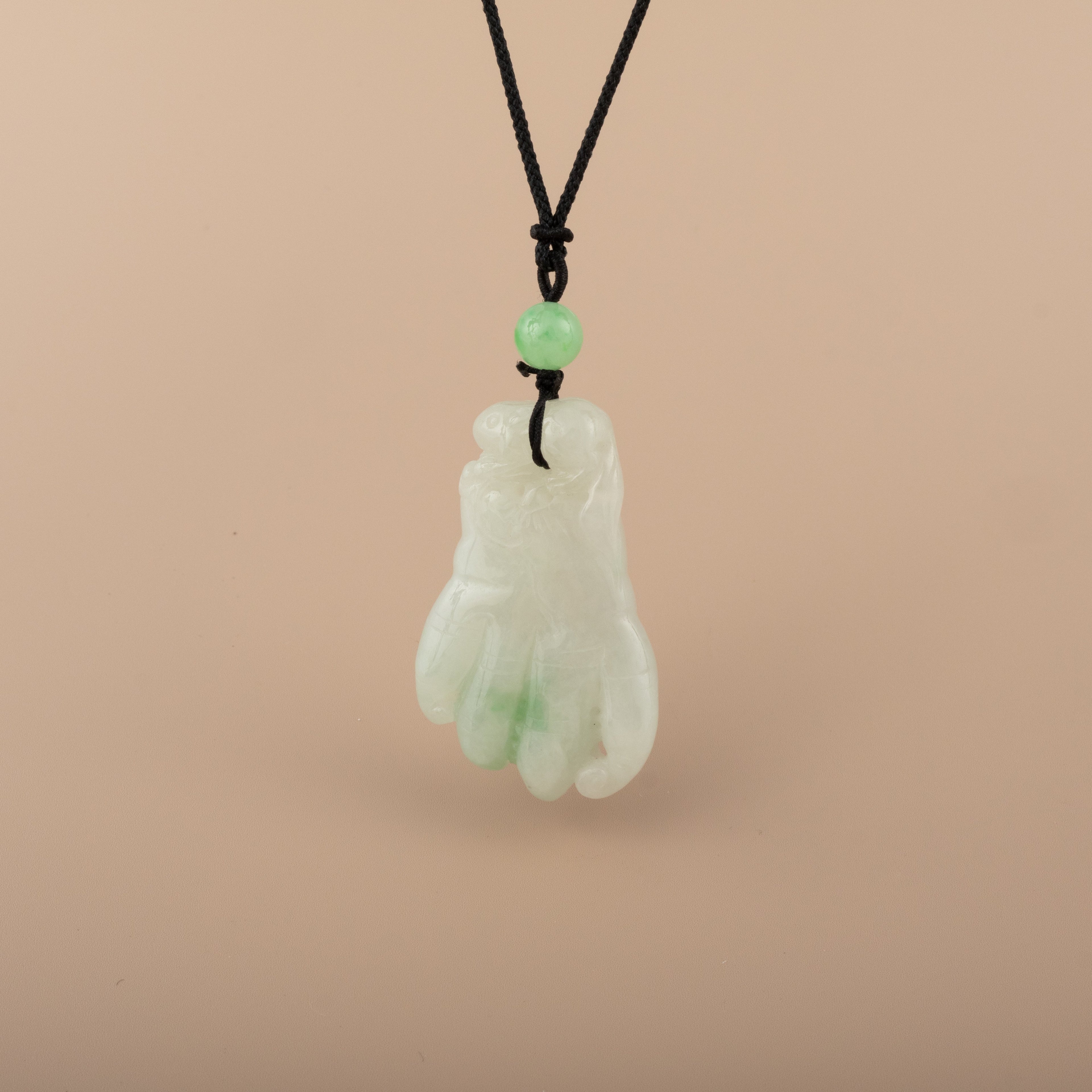 Two Tone Buddha's-Hand Jadeite Pendant Necklace
