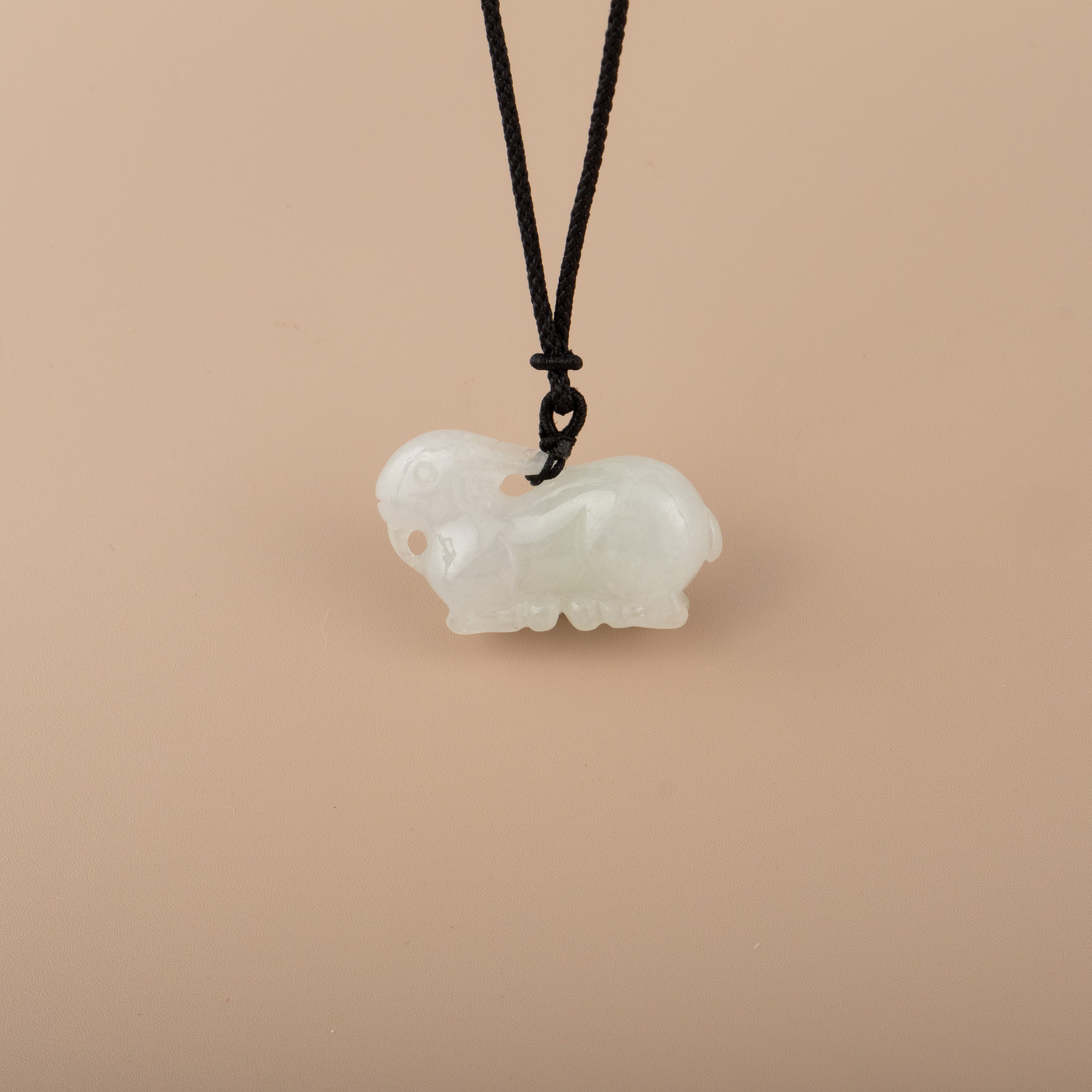 Gransky Carved Goat Jadeite Pendant