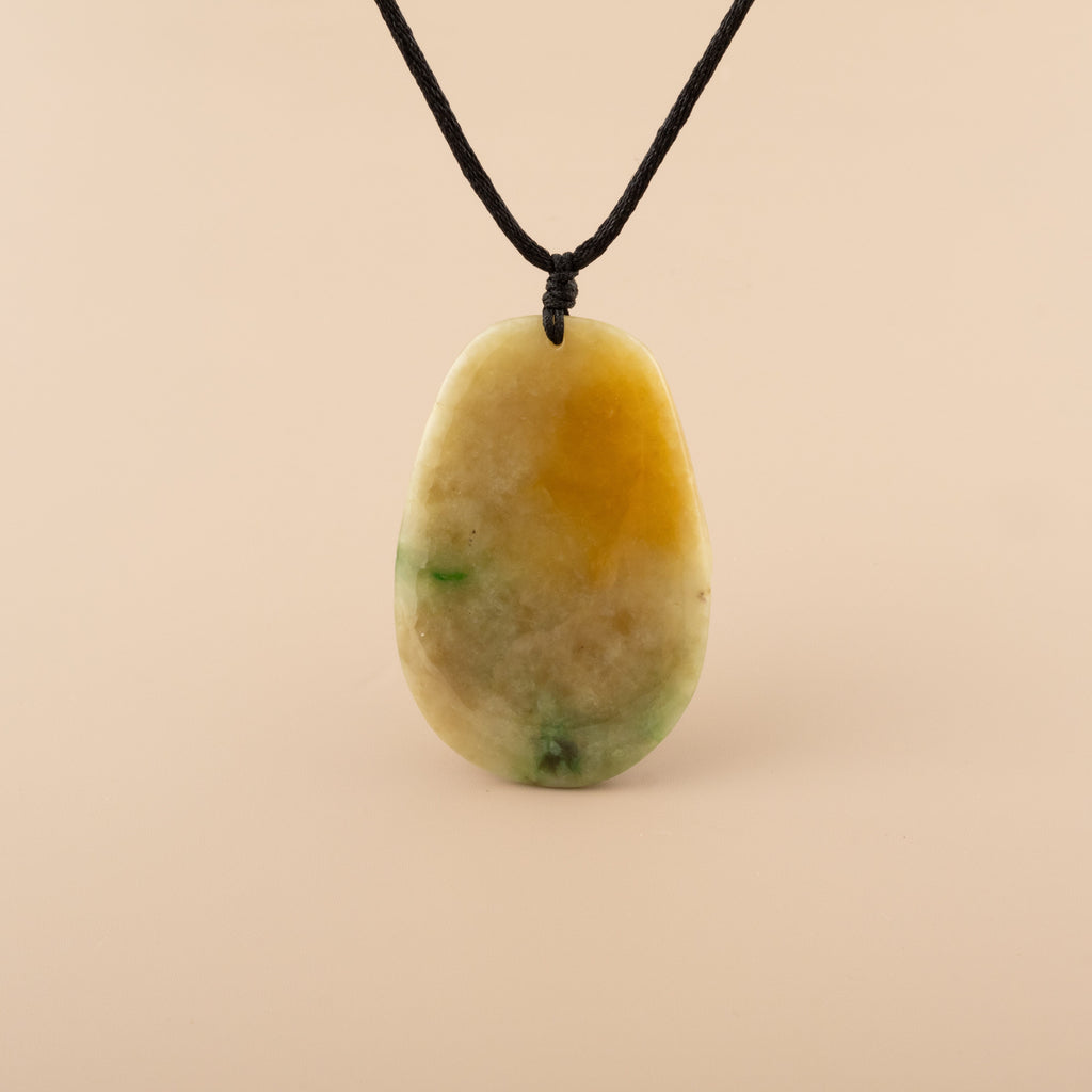 Handcrafted Dragon Jade Pendant Natural Untreated Burmese Jade