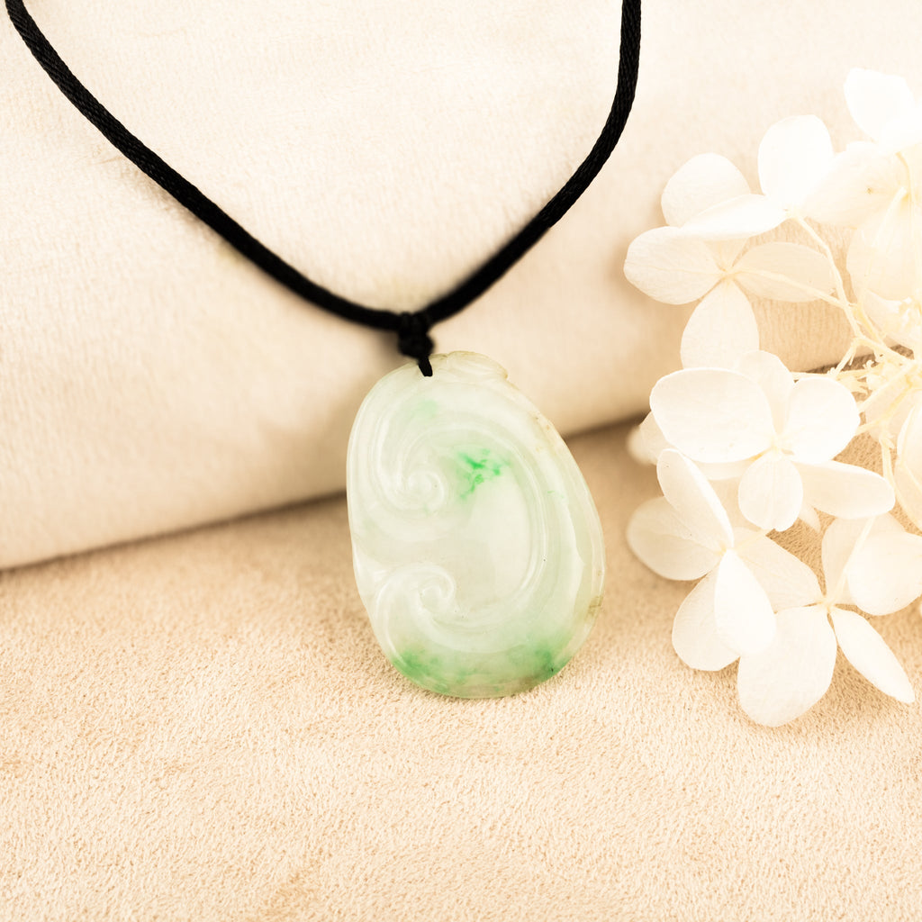 Gransky Handmade Jewelry Dainty Ruyi Jade Pendant Gift
