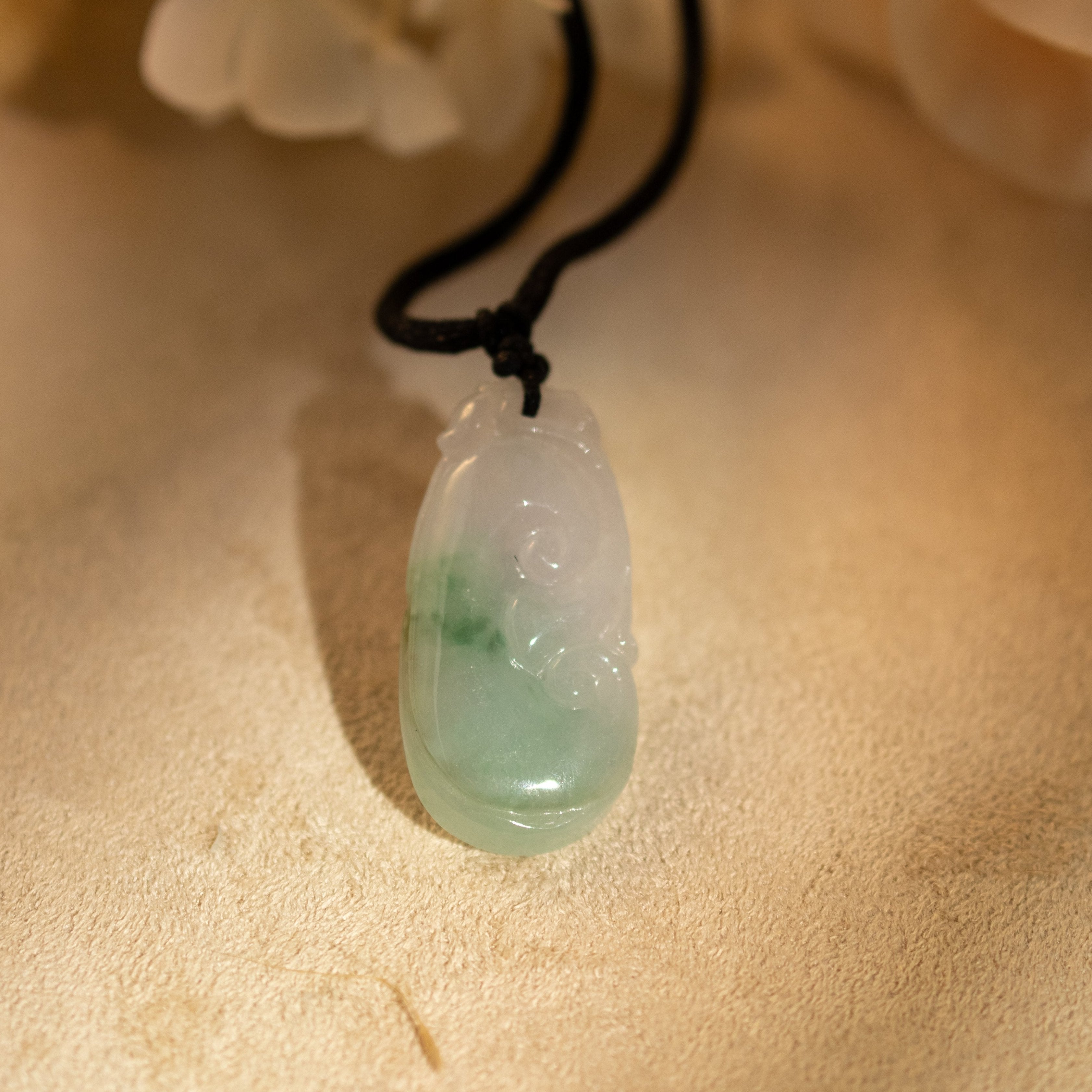 Green Ruyi Jade Pendant