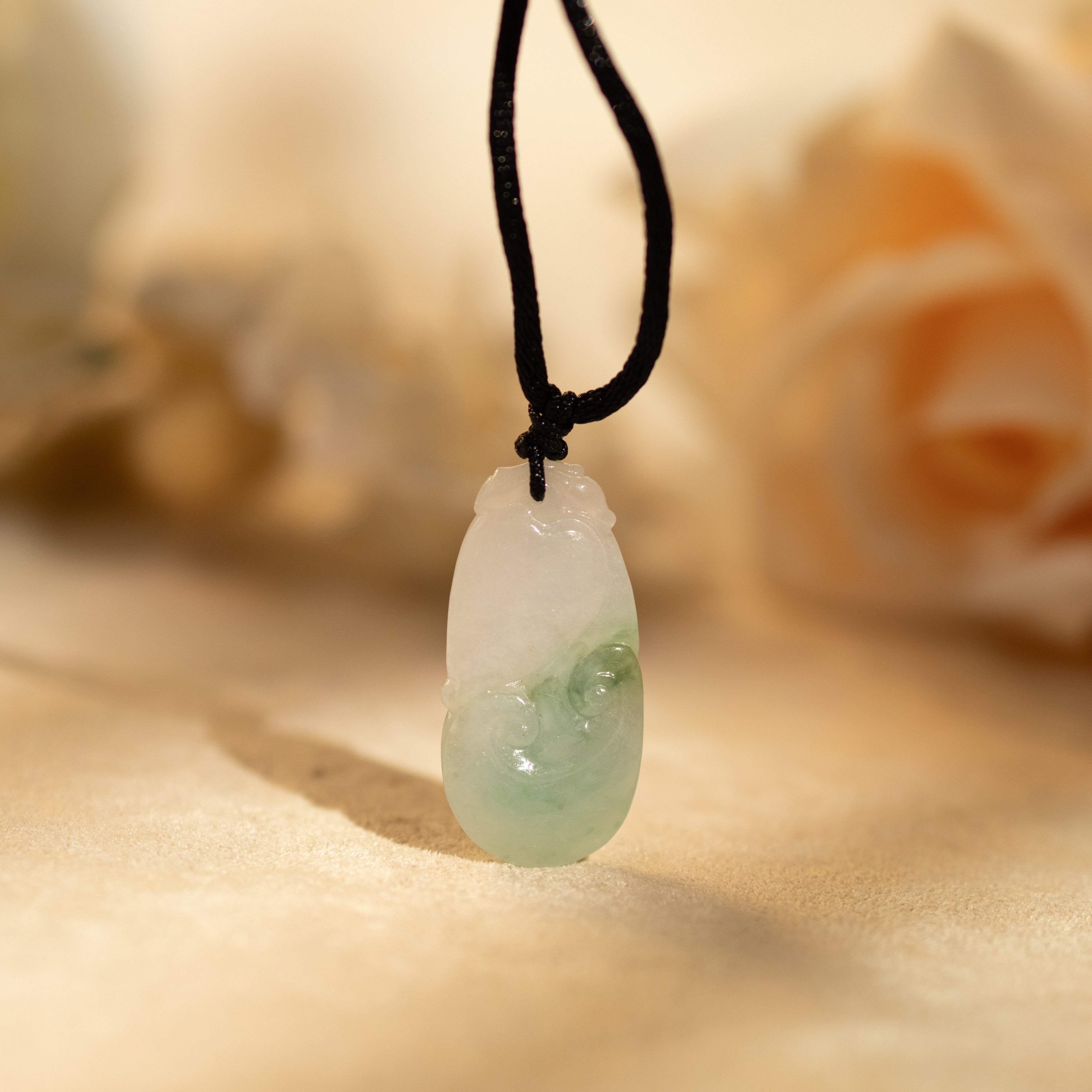 Green Ruyi Jade Pendant