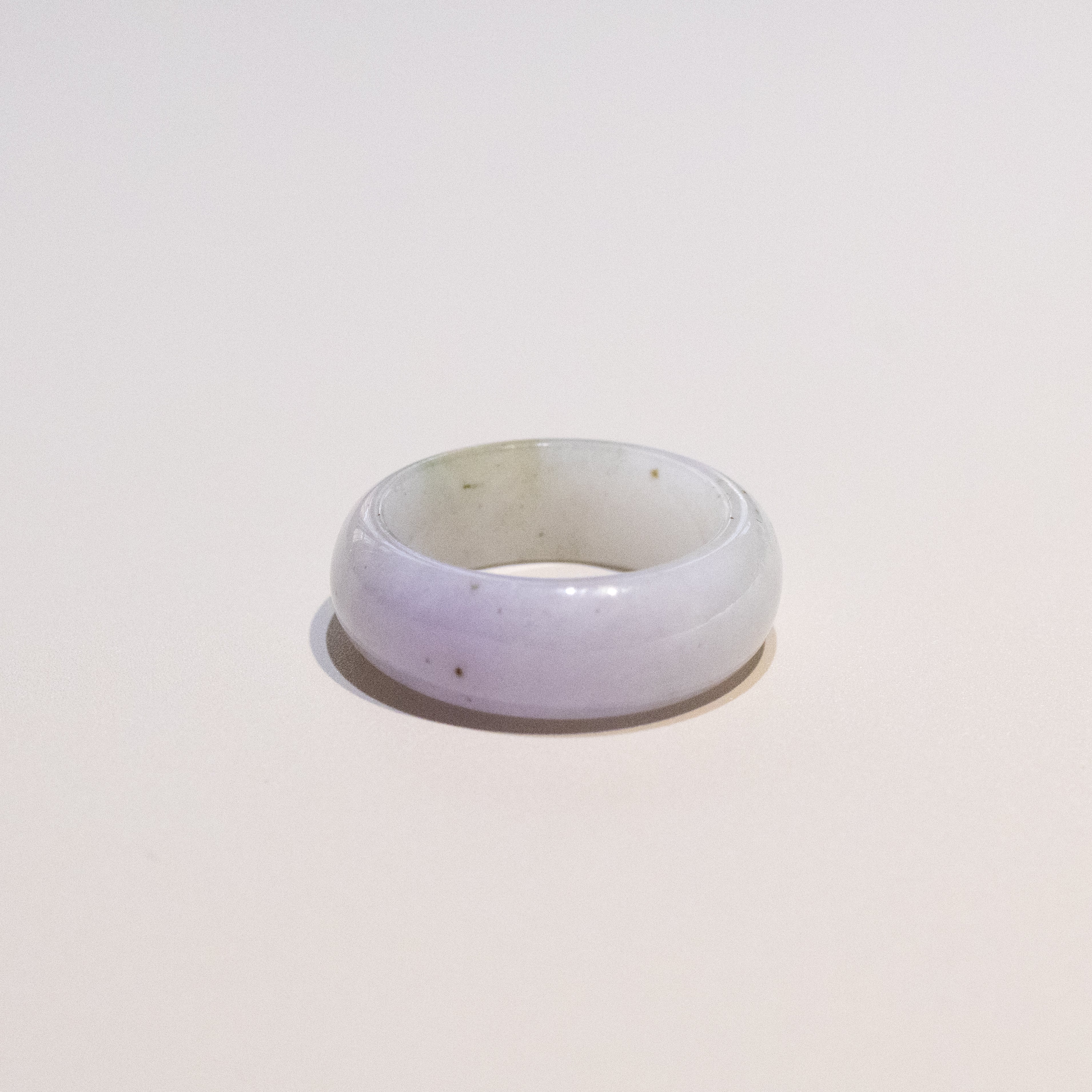 Size US 9 Purple Burmese Jade Ring - Type A Natural Jadeite
