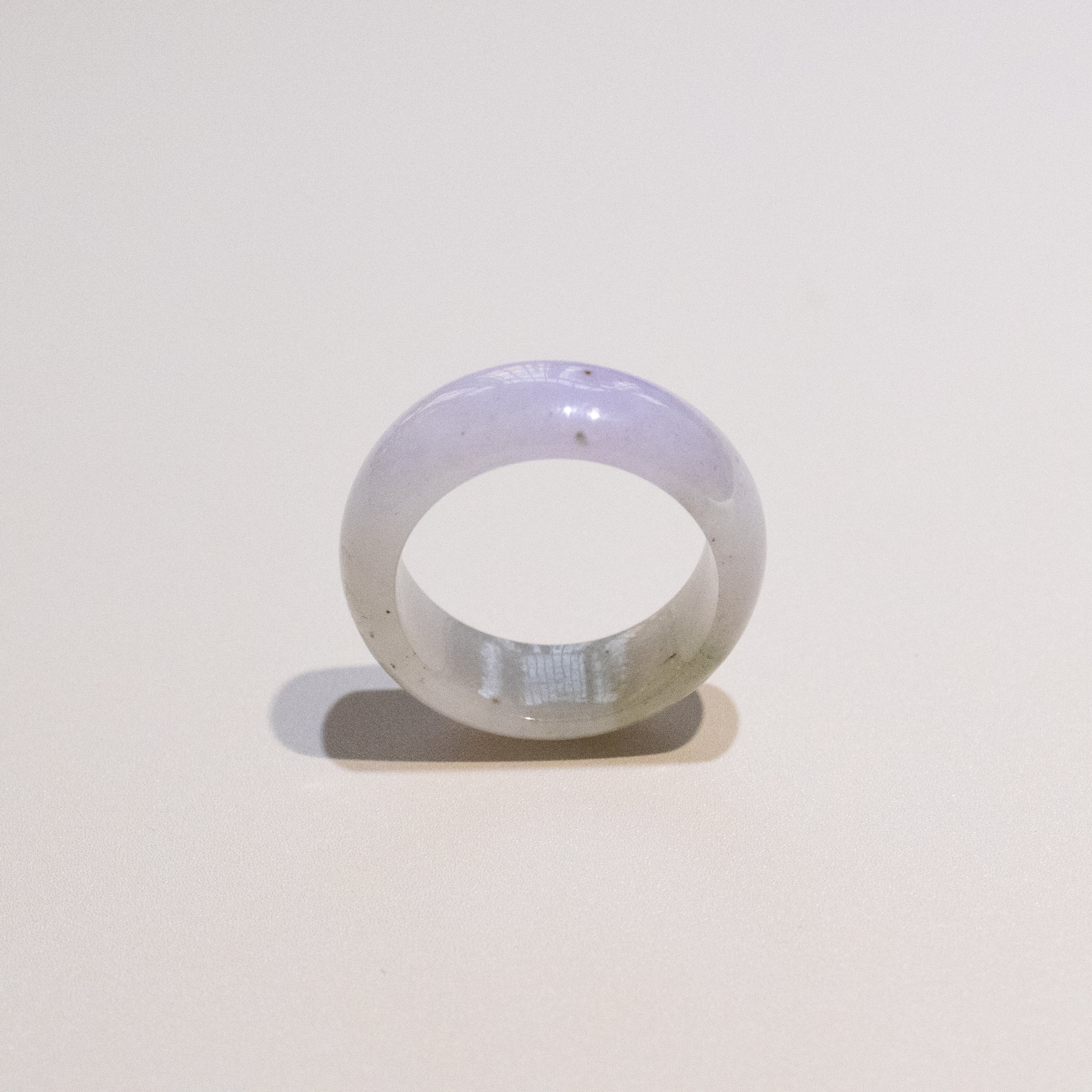 Size US 9 Purple Burmese Jade Ring - Type A Natural Jadeite
