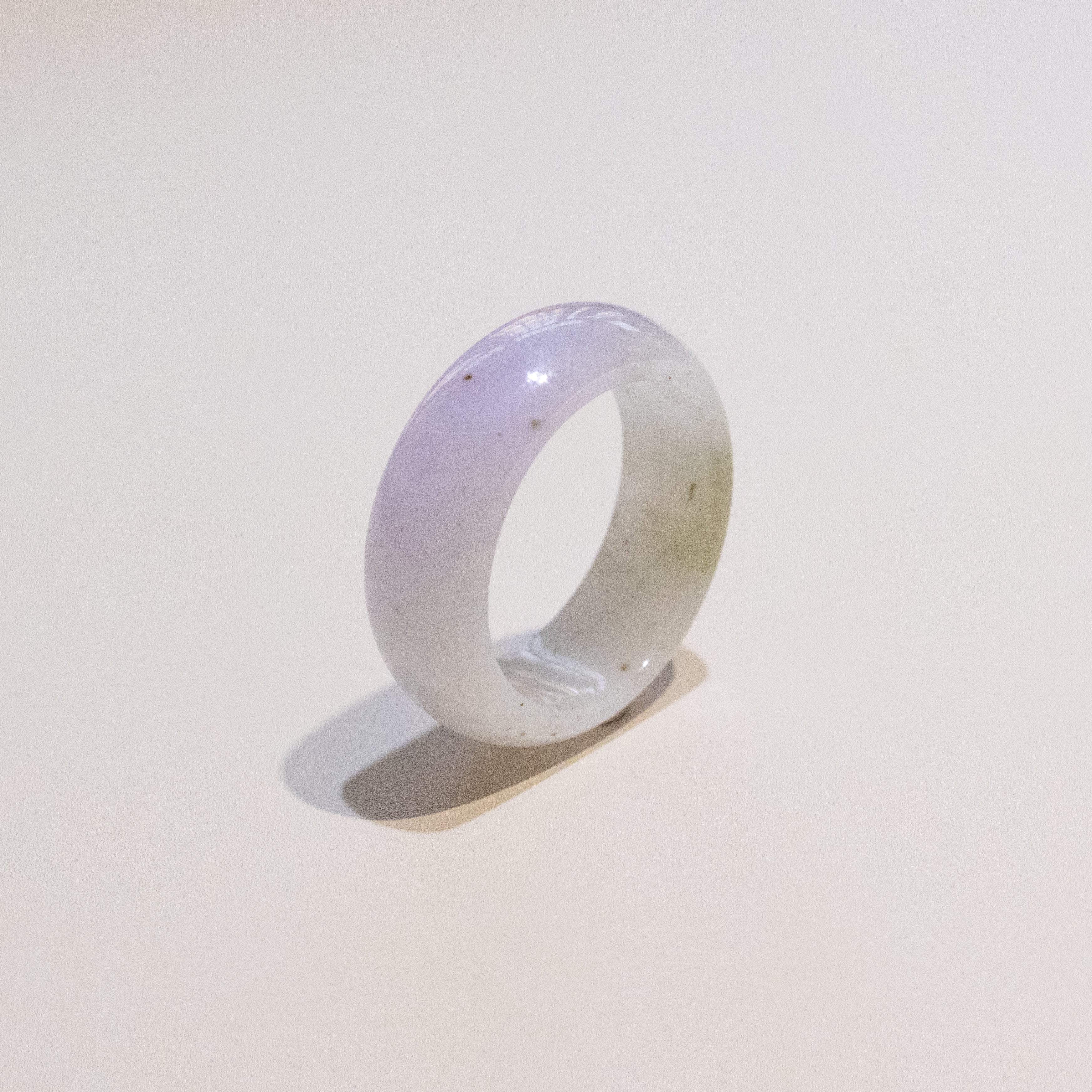 Size US 9 Purple Burmese Jade Ring - Type A Natural Jadeite