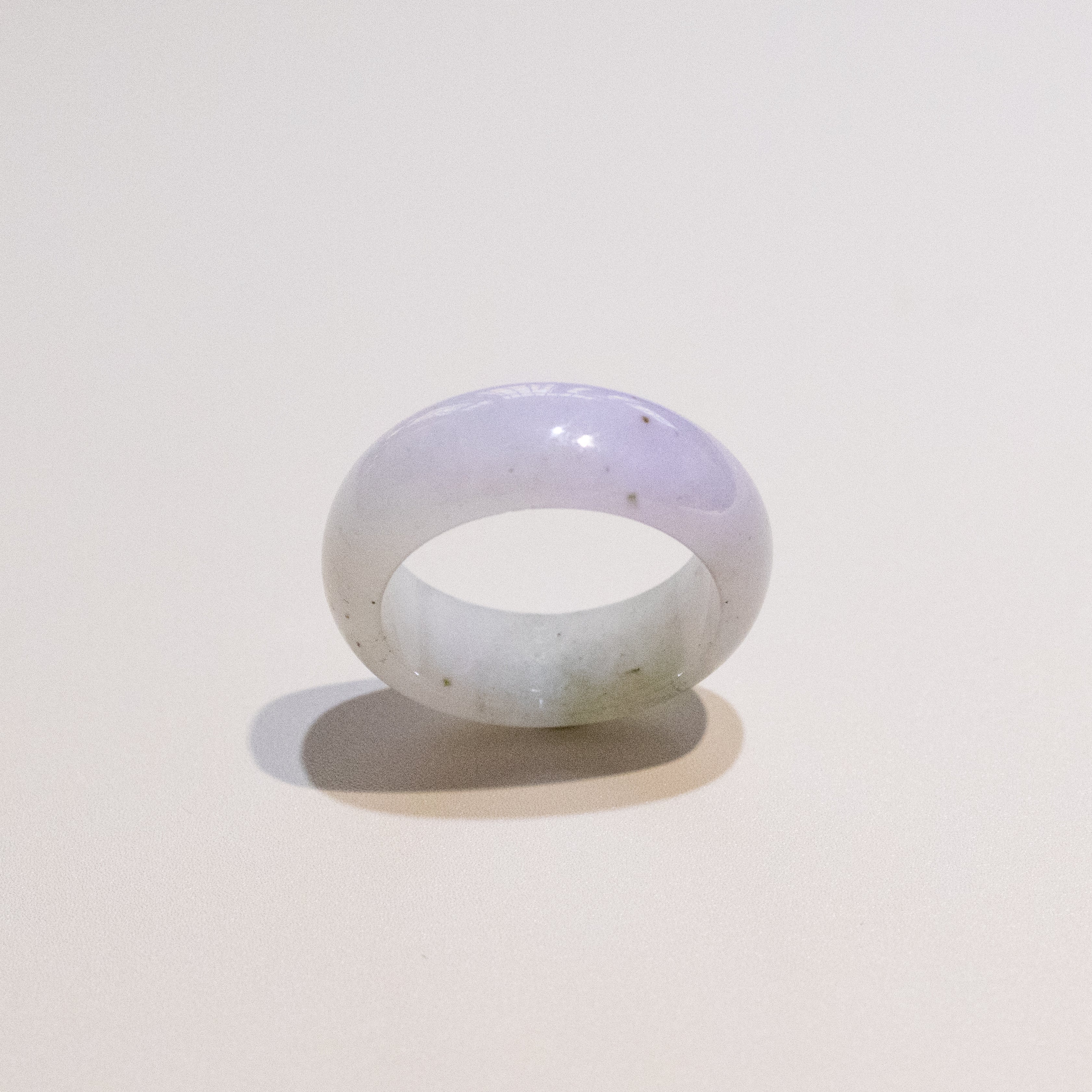 Size US 9 Purple Burmese Jade Ring - Type A Natural Jadeite
