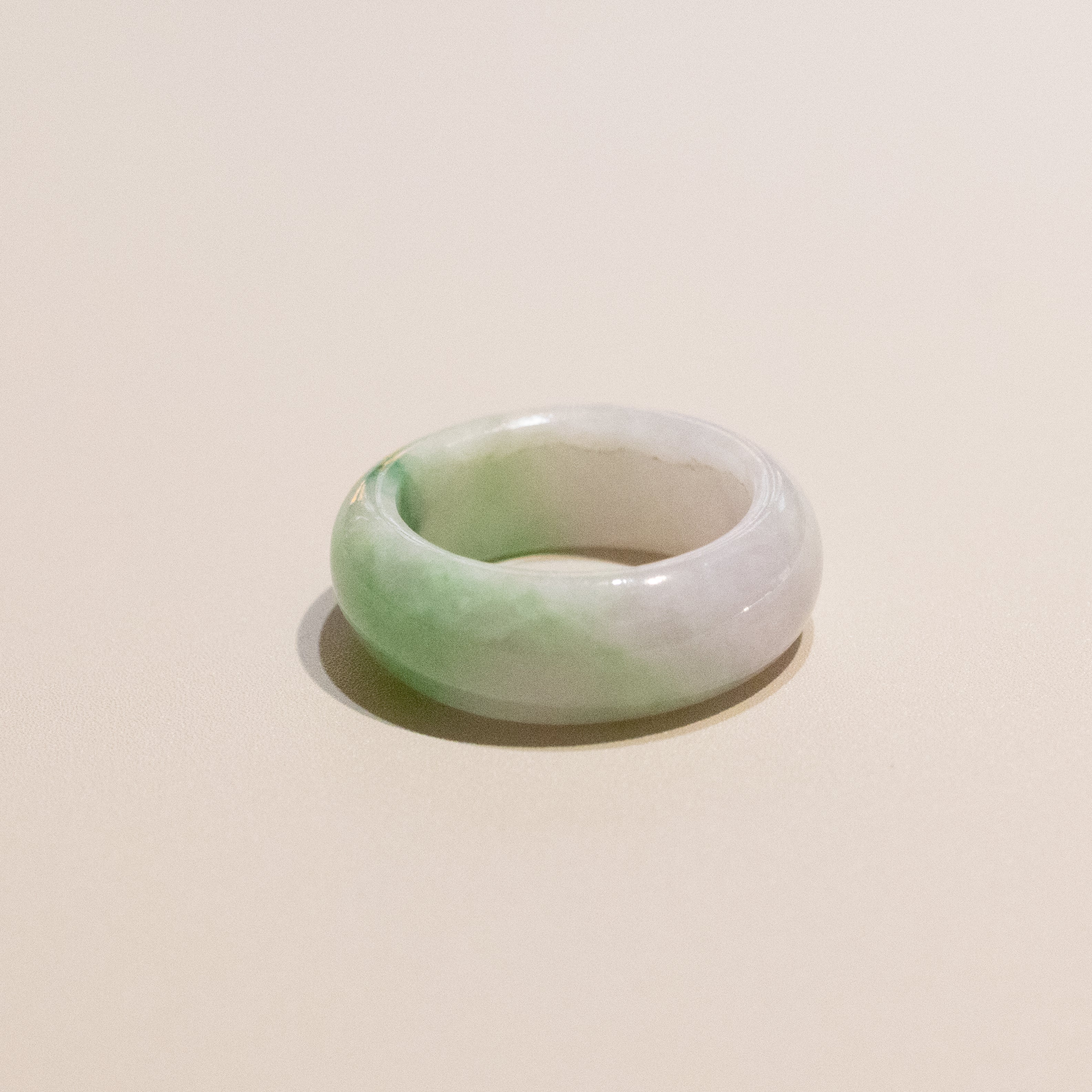 Size US 7 Imperial Green Burmese Jade Ring - Type A Natural Jadeite