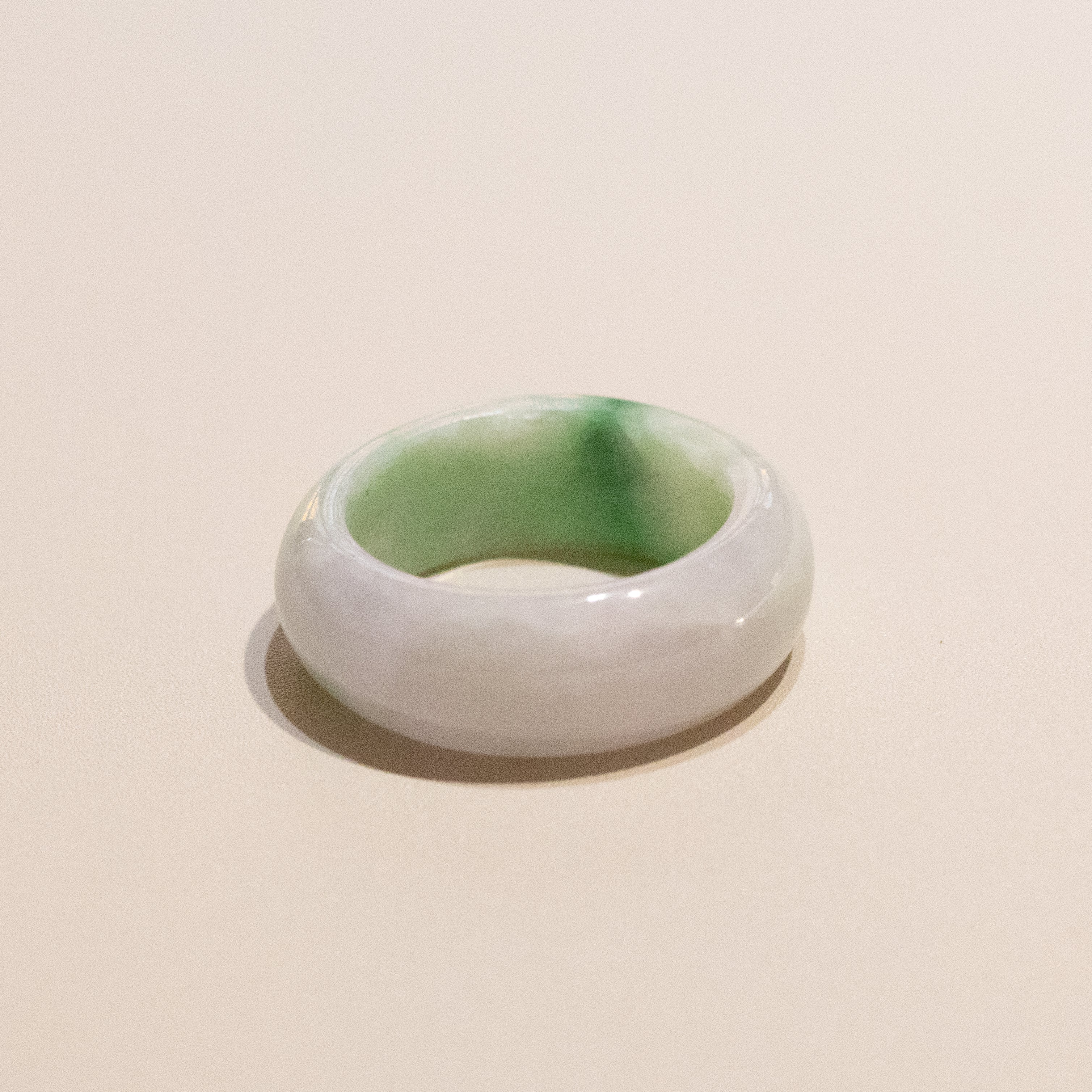 Size US 7 Imperial Green Burmese Jade Ring - Type A Natural Jadeite