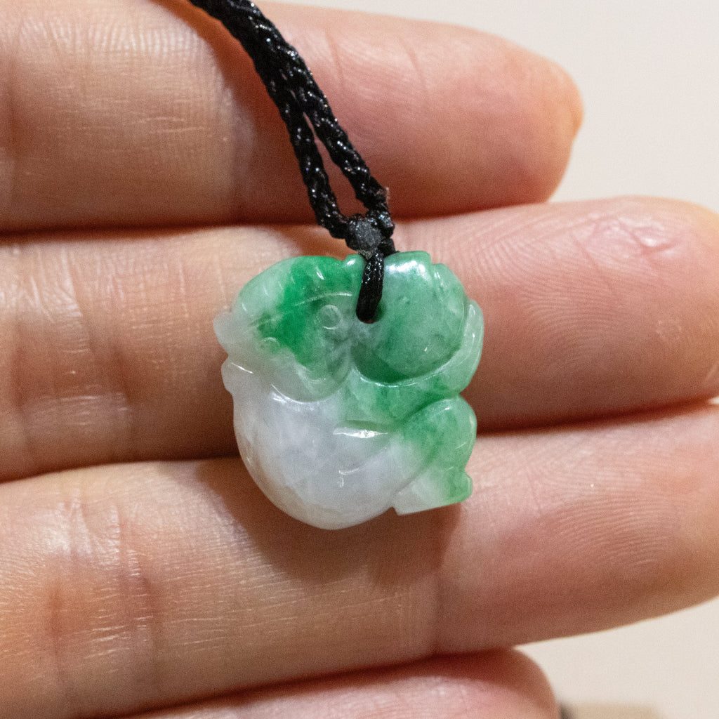 Gransky Jewellery Beautiful Green Jade Monkey Pendant Necklace