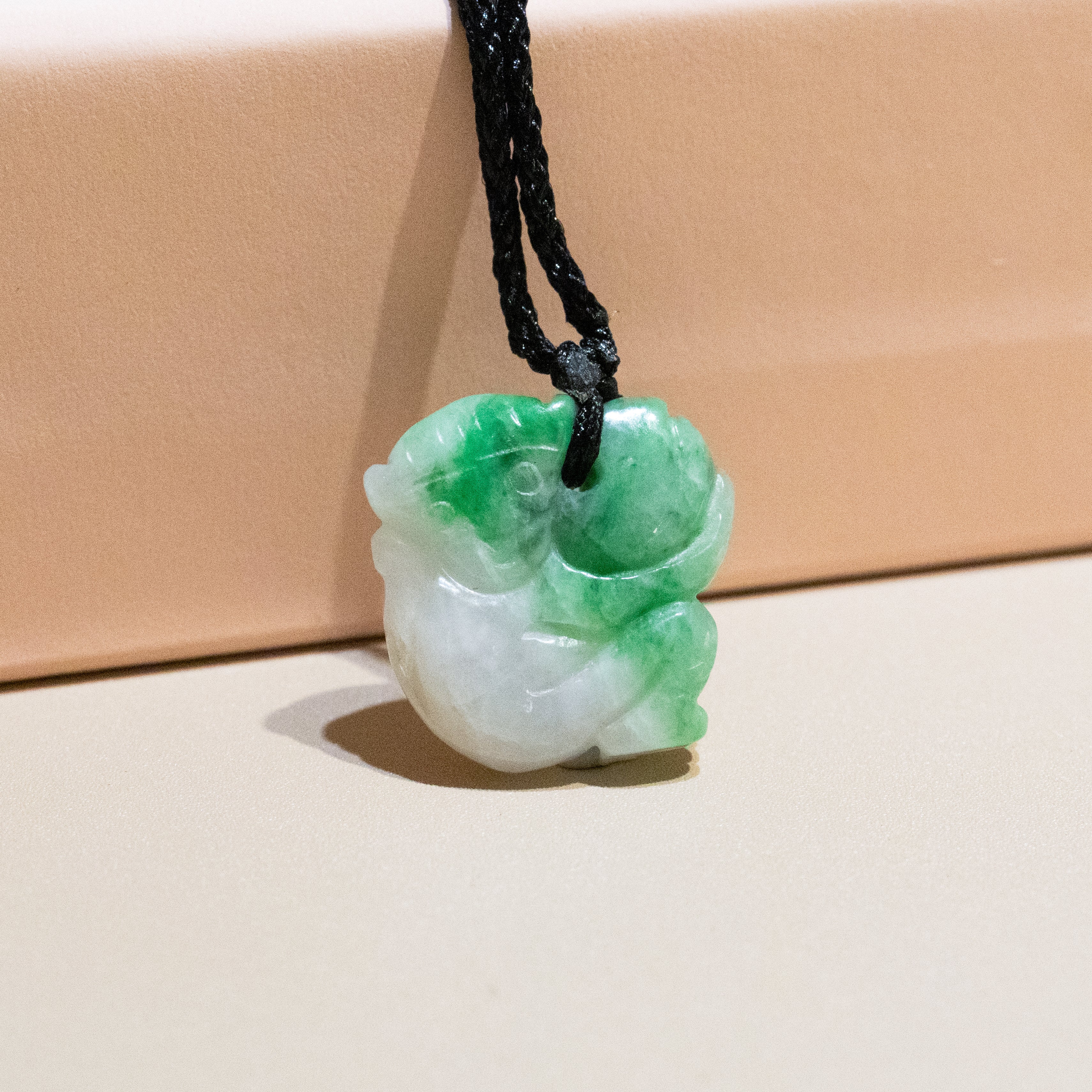 Gransky Jewellery Beautiful Green Jade Monkey Pendant Necklace