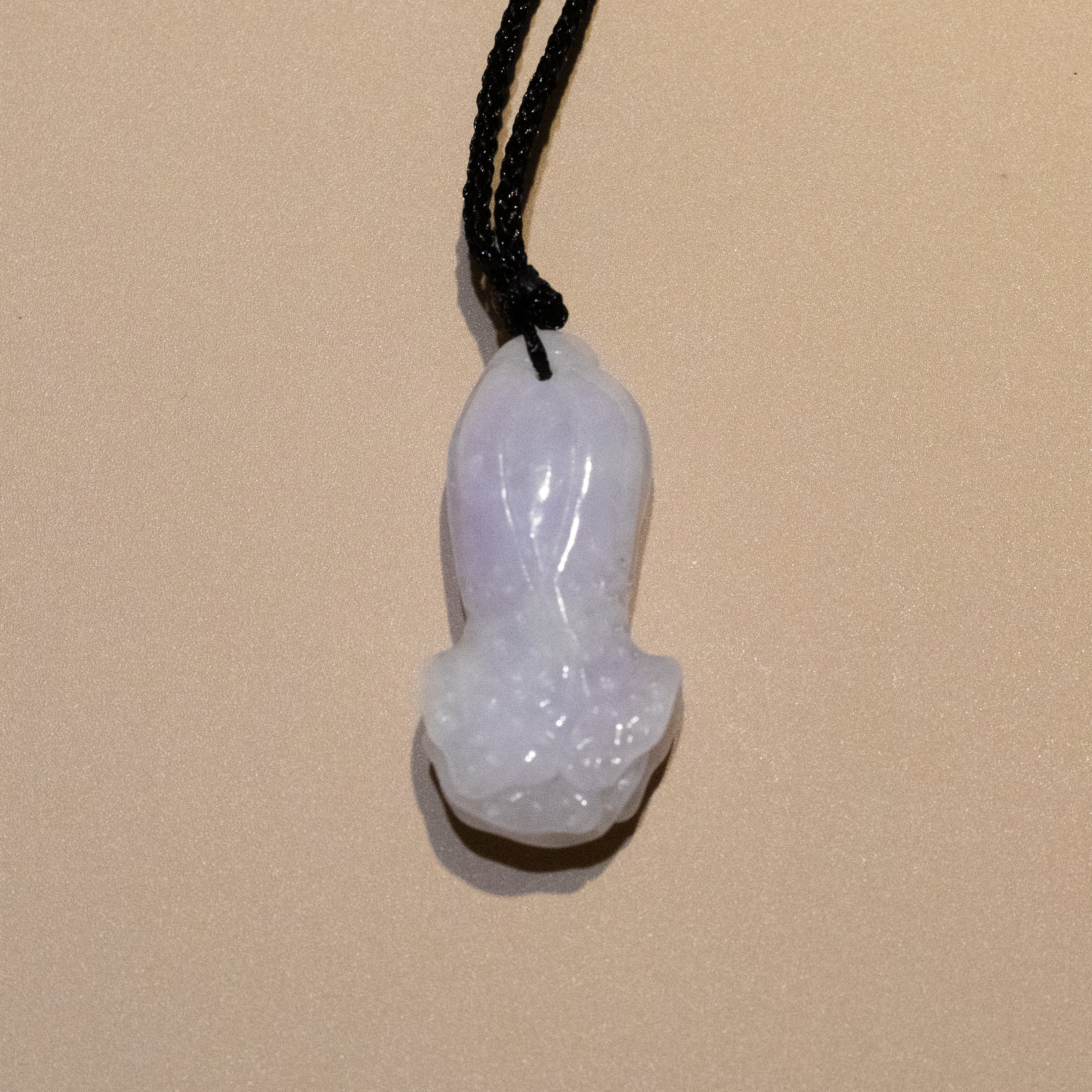 Purple Jade Cabbage Pendant Necklace - Wealth & Prosperity Symbol