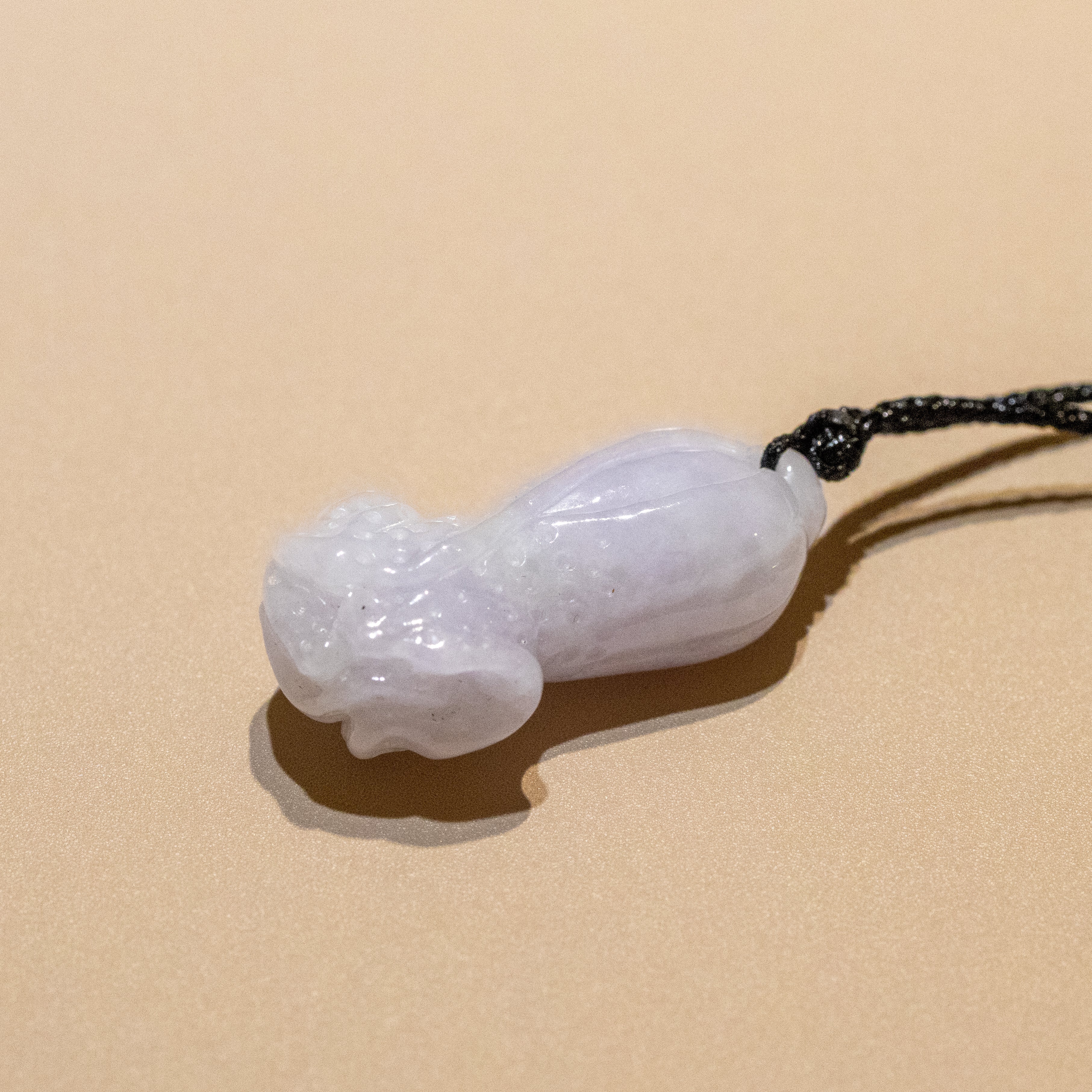 Purple Jade Cabbage Pendant Necklace - Wealth & Prosperity Symbol
