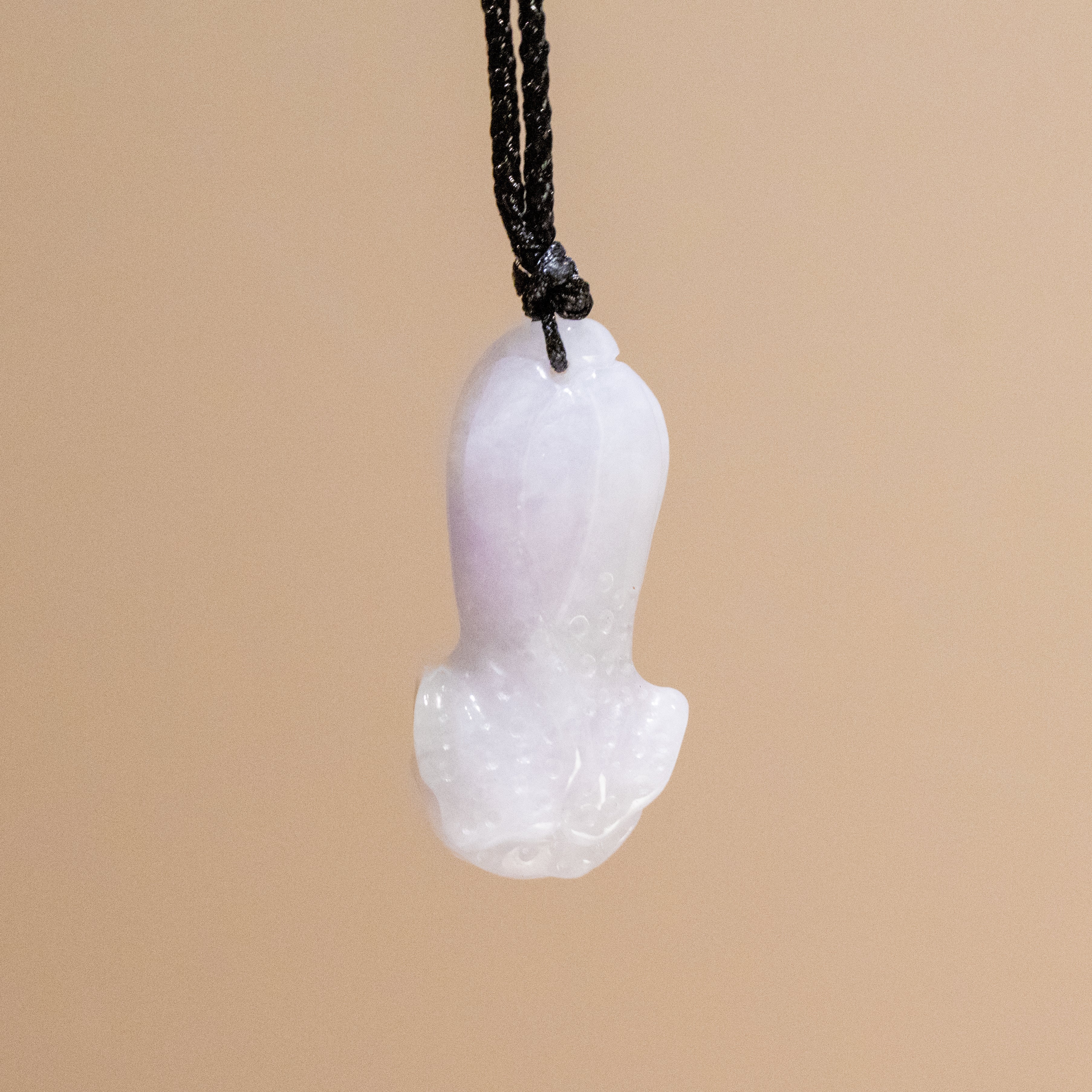 Purple Jade Cabbage Pendant Necklace - Wealth & Prosperity Symbol