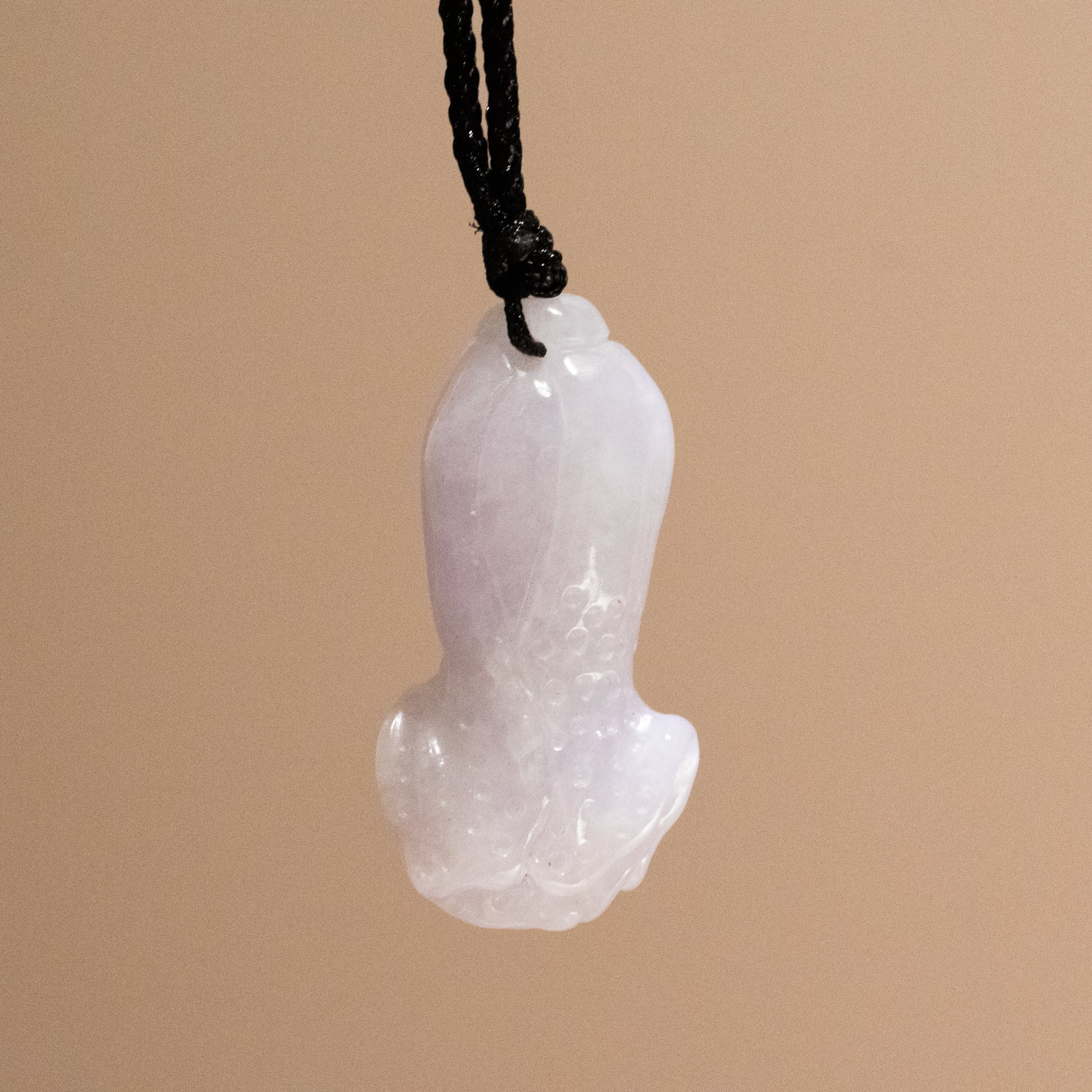Purple Jade Cabbage Pendant Necklace - Wealth & Prosperity Symbol