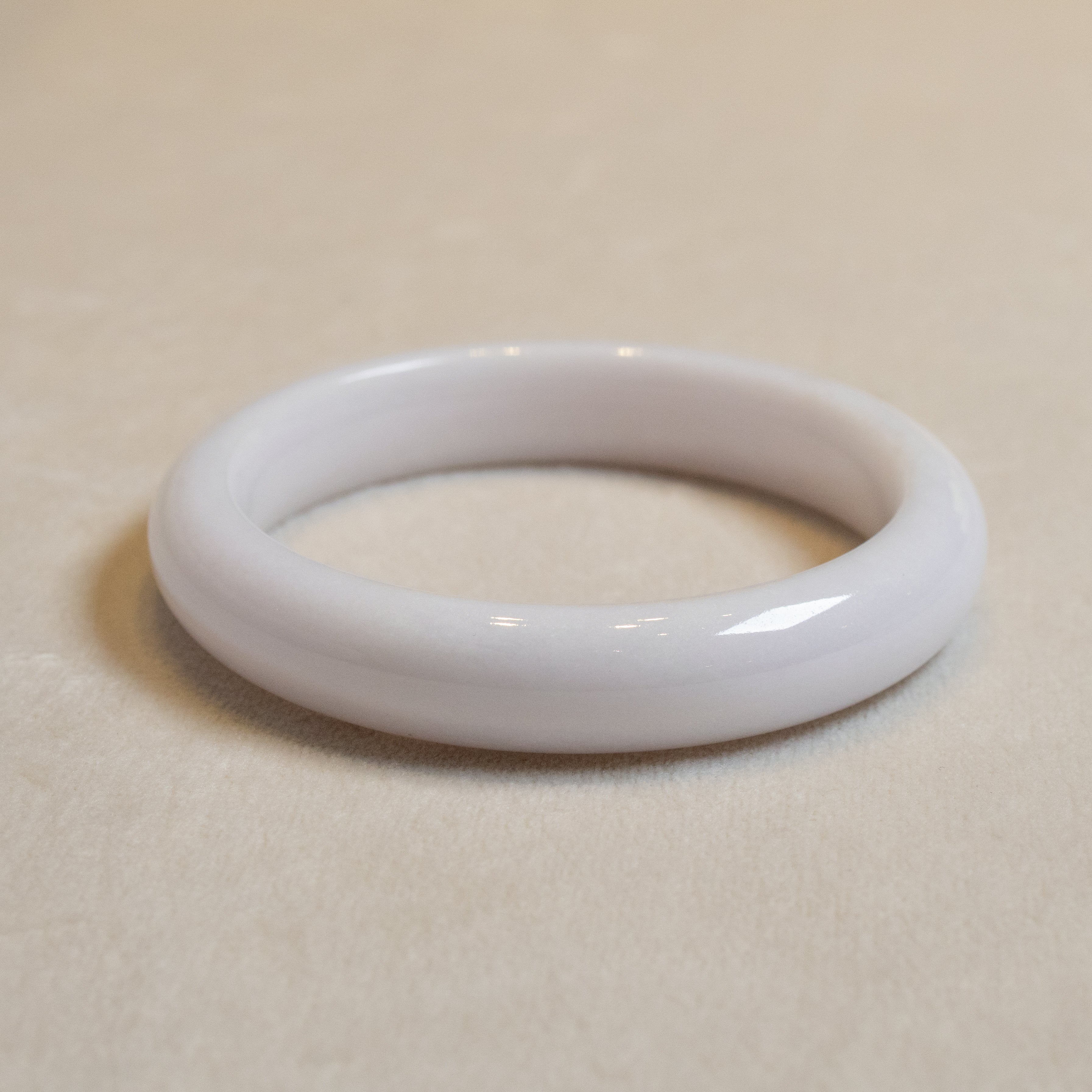 55.6mm Natural Jadeite Real Jade Round Bangle Bracelet