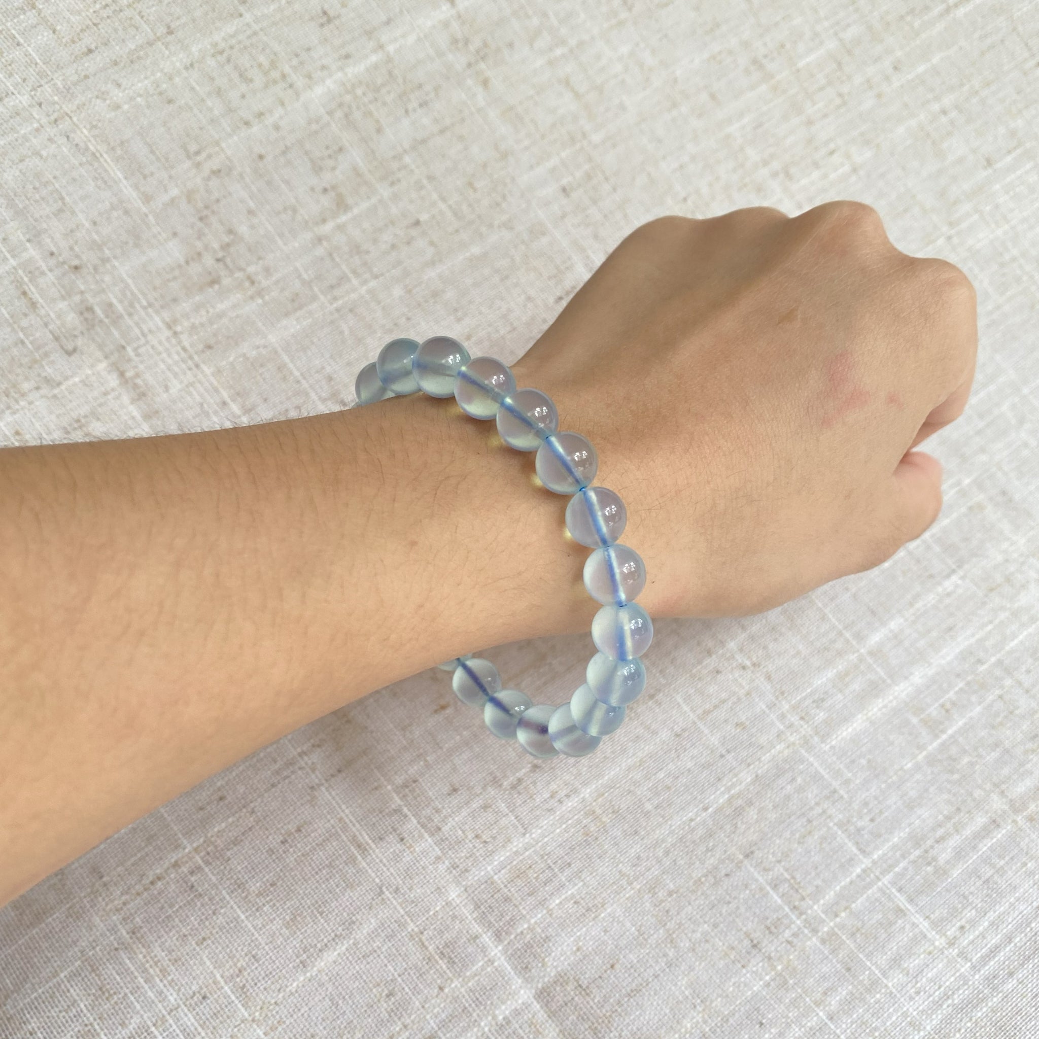 Acquamarine Beaded Bracelets 8mm 9mm