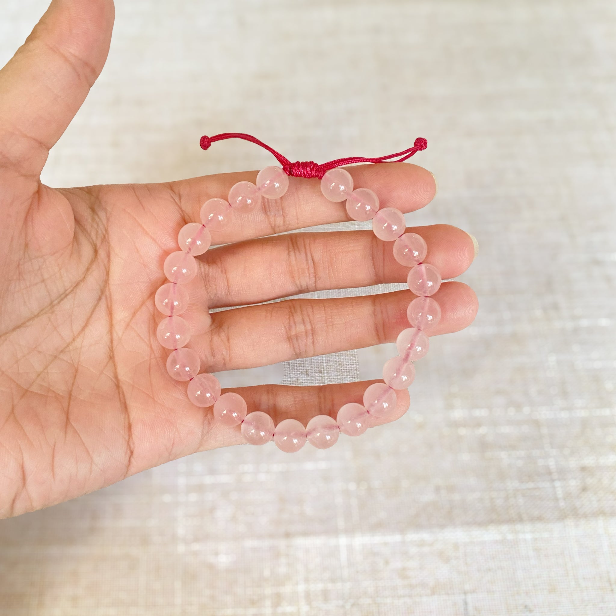 Rose Quartz Beaded Bracelets