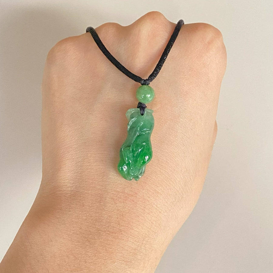 Gransky Vintage Jade Pendant Necklace Gift for Men and Women
