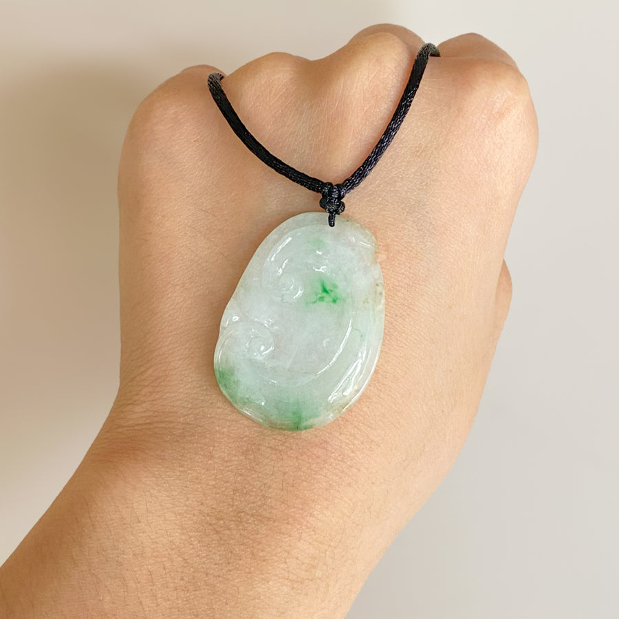 Gransky Handmade Jewelry Dainty Ruyi Jade Pendant Gift