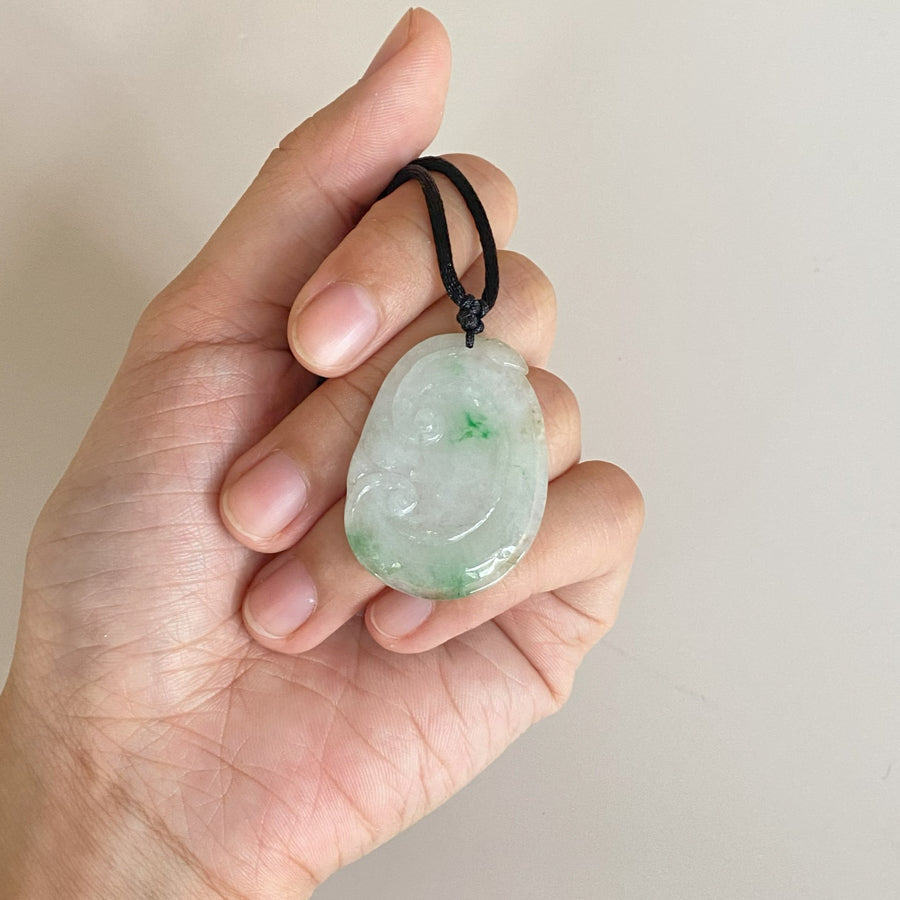 Gransky Handmade Jewelry Dainty Ruyi Jade Pendant Gift