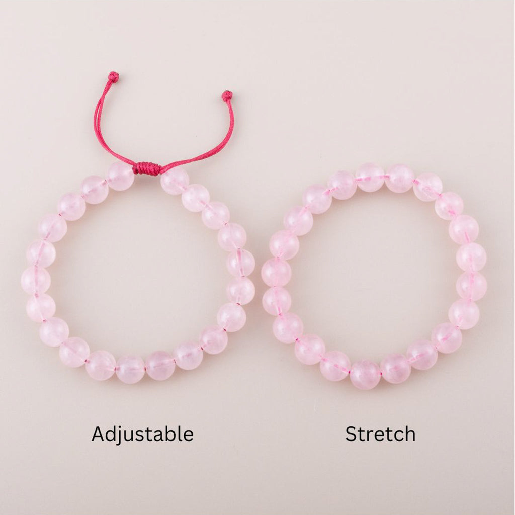 Rose Quartz Beaded Bracelets