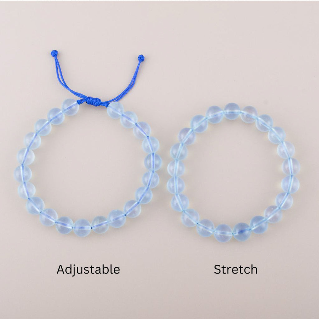 Acquamarine Beaded Bracelets 8mm 9mm